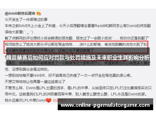 魏震禁赛后如何应对罚款与处罚措施及未来职业生涯影响分析