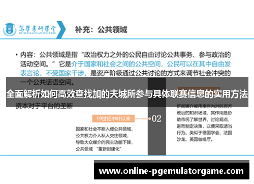 全面解析如何高效查找加的夫城所参与具体联赛信息的实用方法